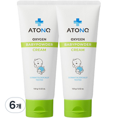 아토앤오투 옥시젠 베이비 파우더 크림, 100g, 6개