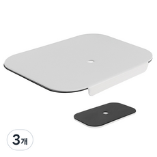 카멜마운트 고중량 모니터암 클램프 홀타입 모니터암 보강판 MPK1, 화이트, 3개