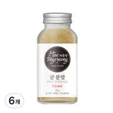 해통령 굴 분말, 80g, 6개
