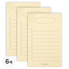 PAPERIAN Make a Memo 我的清單, 80入, 黃色 My List01, 6個