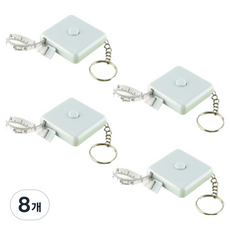 탑피아 자동 미니 소프트 사각형 줄자 파란색, 8개, 60cm