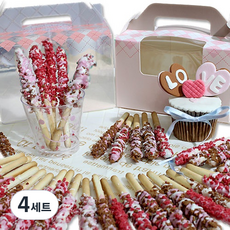 딸기가 크런치를 만났을때 막대과자 만들기세트, 8종, 4세트