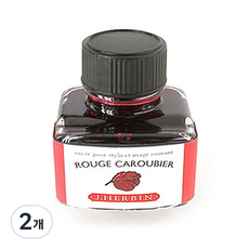 제이허빈 만년필 칼라잉크 30ml, 루즈까르비에/레드 22, 2개