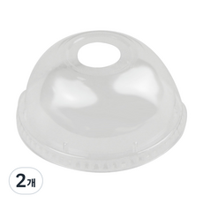 아이엔피 PET 아이스컵리드 98파이 돔타공뚜껑, 돔형, 50개입, 2개