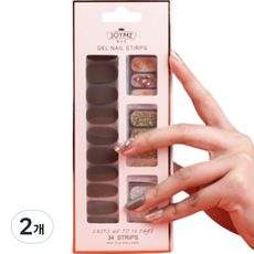 데이소이 컬러무드 젤 네일 스티커 34p, 18 카키무드, 2개