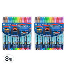 YOUNG ART 12色簽字筆 男童用, 混合顏色, 8套