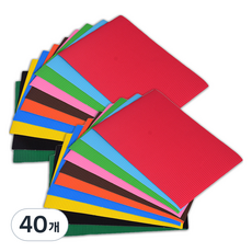 마다꾸미 컬러 골판지, 믹스컬러, 40개