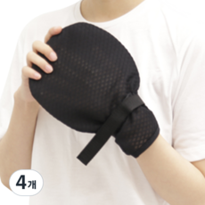 防抓網眼透氣固定手套 8863 04 黑色乒乓款 均碼, 4個