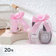 Misoroun 網紗束口袋 9 x 12 cm, 粉紅色, 20個