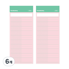 Recoz Day to Day 便條紙, 6個, 單字