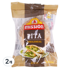 mission Foods 全麥皮塔餅, 400g, 2個
