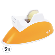 포코스 테이프디스펜서 TD-16 /테이프커터/테이프컷터기/카타기, 오렌지, 5개