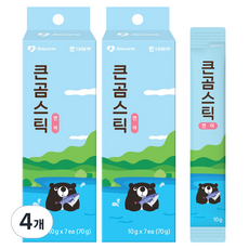 대웅펫 고양이 큰곰스틱 영양간식, 4개, 70g, 연어맛