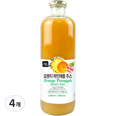 호재준 오렌지 파인애플 주스, 1L, 4개