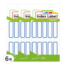 union plus 一般標籤紙 18 x 60 mm UL-2211, 藍色, 6個