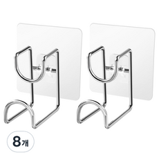 MONACO OLIVE 免打孔簡易臉盆掛勾, 混合顏色, 8個