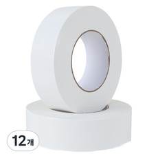 MaDaKkuMi 彩色寬版棉布膠帶 5cm x 20m, 03 白色, 12個