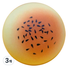 토브라인 빵떡말랑이 스퀴시 스트레스해소 볼 깨소금빵, 혼합색상, 3개