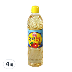 오뚜기 3배 사과식초, 900ml, 4개