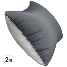 달잠 마이크로화이바 베개솜, 차콜 + 그레이, 2개