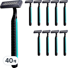 Blue Market 酒店一次性剃須刀黑色, 40個, 1入