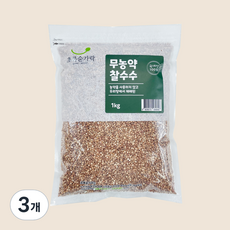 초록숟가락 찰수수쌀, 1kg, 3개