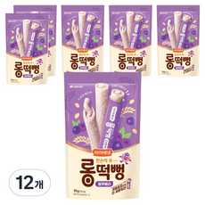 아이배냇 롱떡뻥, 12개, 30g, 블루베리맛