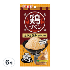 챠오츄르 고양이 치킨가득파우치 3p, 혼합맛(닭가슴살/치킨), 180g, 6개
