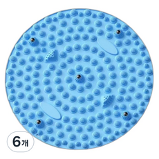 비투윈 발 마사지 건강 발지압매트 37cm, 6개, 블루
