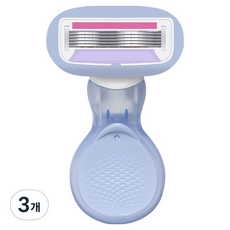 마켓링 여성용 귀여운 면도기 블루 type1 7.8 x 5.2 cm, 3개, 1개입