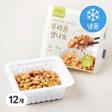 ORGA 나토키나제가 살아있는 우리콩 생나또 (냉동), 49.5g, 2개입, 6개
