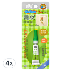 國森 DA01膏狀瞬間膠3g, 4入