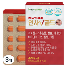뉴트리가든 인사 V 골드, 3개, 60정