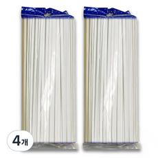 MaDaKkuMi 魔術魔法派對長條氣球 100入, 4個, 霧面白色