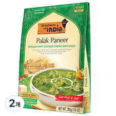 Kitchens of India 茅屋起司即食菠菜起司咖哩, 2個, 285g
