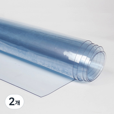 PVC軟質薄膜 厚度0.1mm x 寬度914mm x 長度9m, 透明, 2個, 單一尺寸