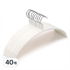 Back to Basics 防肩角無痕防滑基本款衣架, 40個, 白色