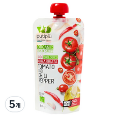 푸티퓨 유기농 아라비아타 파스타 소스, 200g, 5개