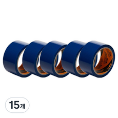 신일테이프 칼라 박스테이프 48mm x 40m, 파란색, 15개