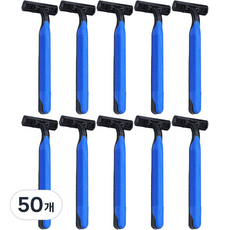 Keesanding 旅行一次性 3 刀片剃須刀藍色, 50個, 1入