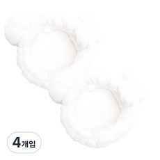 THE ZAKKA 重點熊貓髮帶, 白色, 4個