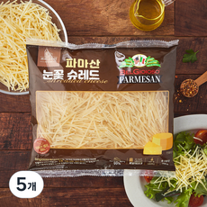 쁘띠구르망 파마산 눈꽃 슈레드 치즈, 200g, 5개, 1개입