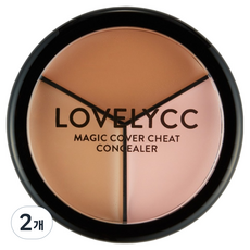 Lovelycc 魔術遮瑕遮瑕膏 12g, 05泛紅補色, 2個