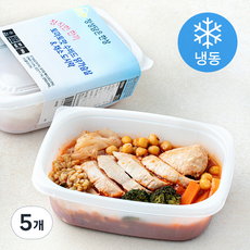 정직한 한끼 토마토맛 수비드 닭가슴살 & 채소 도시락 (냉동), 360g, 5개