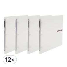 에코청운 칼라칩 미니 O링 바인더 3공 A4 2cm, 투명, 12개