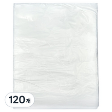 월드크린 분리수거 배접 비닐봉투 백색, 80L, 120개