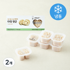 배마마 굵게 다진 연근 (냉동), 180g, 2개