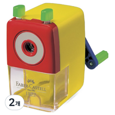 FABER-CASTELL 輝柏 手搖削鉛筆機 大 1822, 黃色, 2個