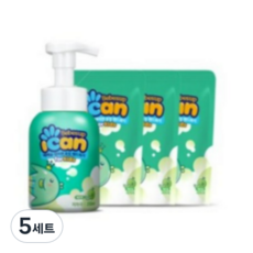 베베숲 아이캔 포밍 핸드워시 용기형 250ml + 리필형 200ml 3p, 메론향, 5세트
