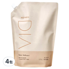 MOTHER-K DIA 純粹柔軟精 薰衣草&橄欖香 補充包, 4包, 1.7L